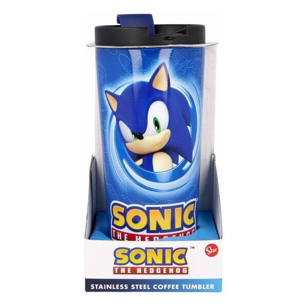 VASO CAFE ACERO INOXIDABLE SONIC THE HEDGEHOG 425ML - imagen 3