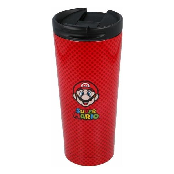 VASO CAFE ACERO INOXIDABLE SUPER MARIO BROS NINTENDO 425ML