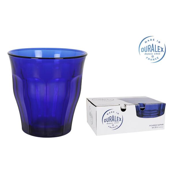 SET 6 VASO 25CL SAPHIR PICARDIE