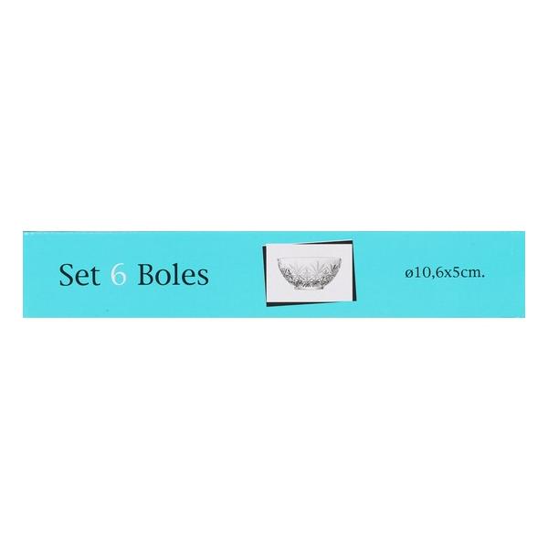 SET 6 BOLS 10.6CM BAROCO - imagen 1