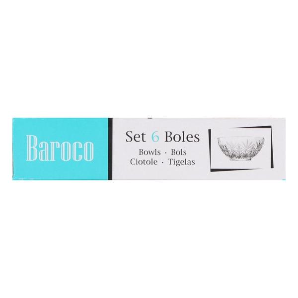 SET 6 BOLS 10.6CM BAROCO - imagen 2