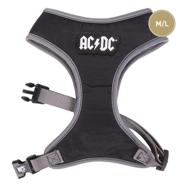 ARNÉS PARA PERROS M/L ACDC BLACK - imagen 3