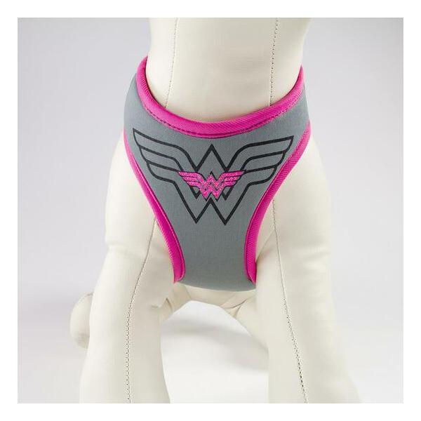 ARNÉS PARA PERROS XS/S WONDER WOMAN DARK PINK - imagen 1