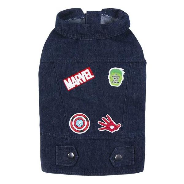 CHAQUETA VAQUERA PARA PERROS XXS MARVEL BLUE