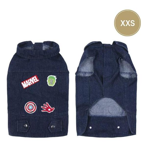 CHAQUETA VAQUERA PARA PERROS XXS MARVEL BLUE - imagen 3