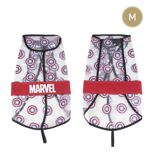 IMPERMEABLE AJUSTABLE PARA PERRO M AVENGERS CAPITAN AMERICA RED