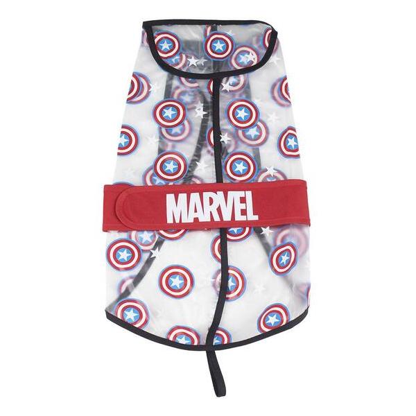 IMPERMEABLE AJUSTABLE PARA PERRO M AVENGERS CAPITAN AMERICA RED - imagen 1