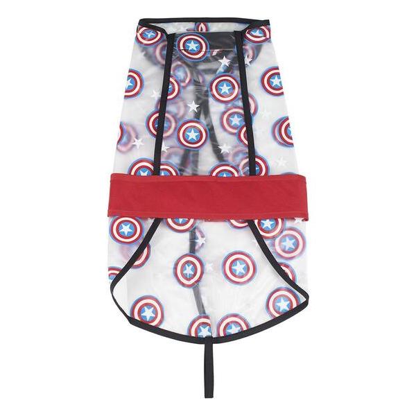 IMPERMEABLE AJUSTABLE PARA PERRO M AVENGERS CAPITAN AMERICA RED - imagen 2