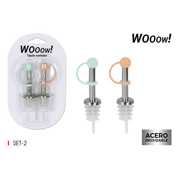 SET 2 TAPON VERTEDOR C/TAPA-WOOOW