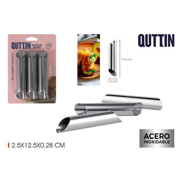 SET3 MOLDES CANUTILLO ACERO QUTTIN