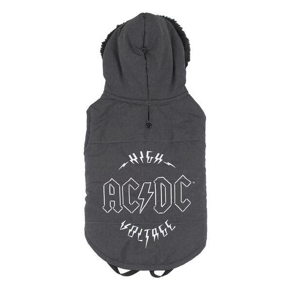 ABRIGO ACOLCHADO PARA PERRO XS ACDC GRAY