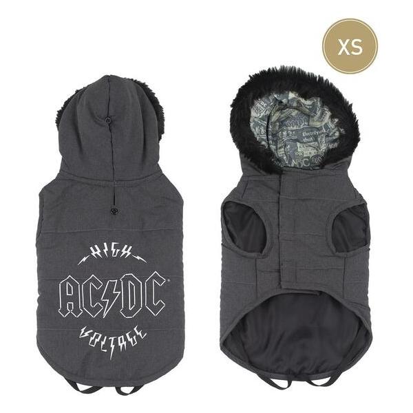 ABRIGO ACOLCHADO PARA PERRO XS ACDC GRAY - imagen 3