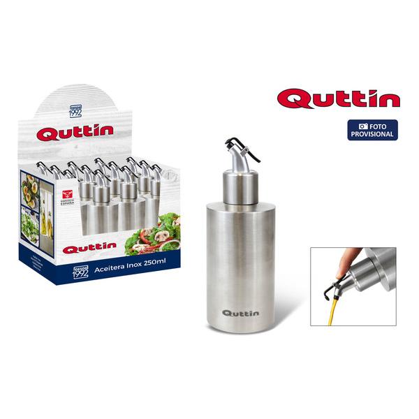 ACEITERA INOX 250ML C/TAPÓN QUTTIN