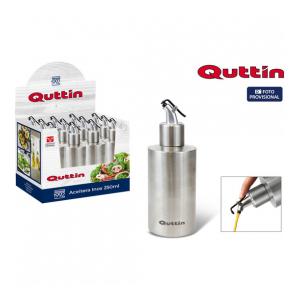 ACEITERA INOX 250ML C/TAPÓN QUTTIN