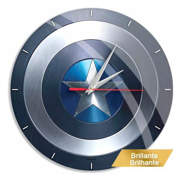 RELOJ PARED CAPITAN AMERICA MARVEL