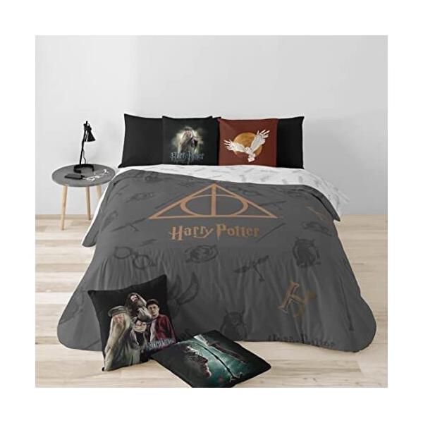 FUNDA NÓRDICA MICROSATÉN MODELO DEATHLY HALLOWS PARA CAMA DE 90 ( 155X220 CM.) - imagen 3