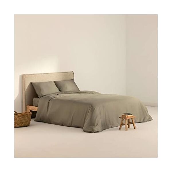 FUNDA NÓRDICA SATÉN 300 HILOS DESERT SAGE PARA CAMA DE 90 ( 155X220 CM.) - imagen 3