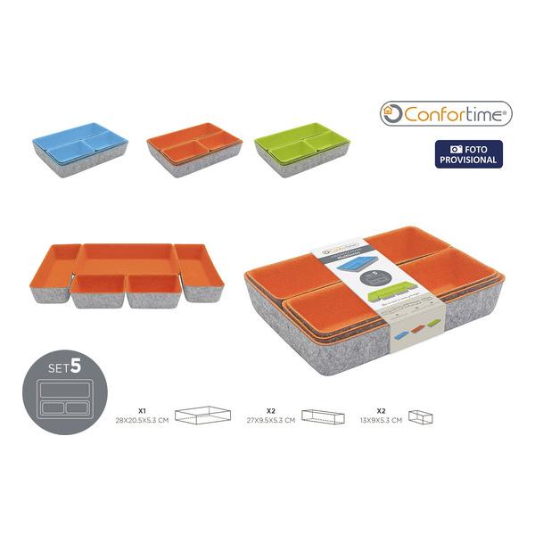 SET5 ORGANIZADOR FIELTRO 27.5X20X5.3 CONFORTIME