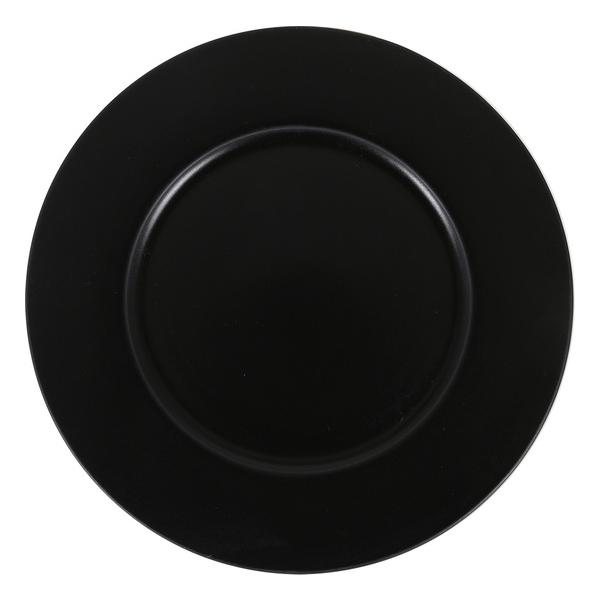 PLATO LLANO NEGRO NEAT 28CM