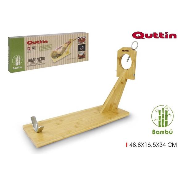 SOPORTE JAMONERO BAMBU QUTTIN