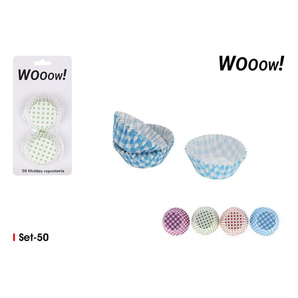 SET 50 MOLDES REPOSTERÍA DESECHABLE WOOOW