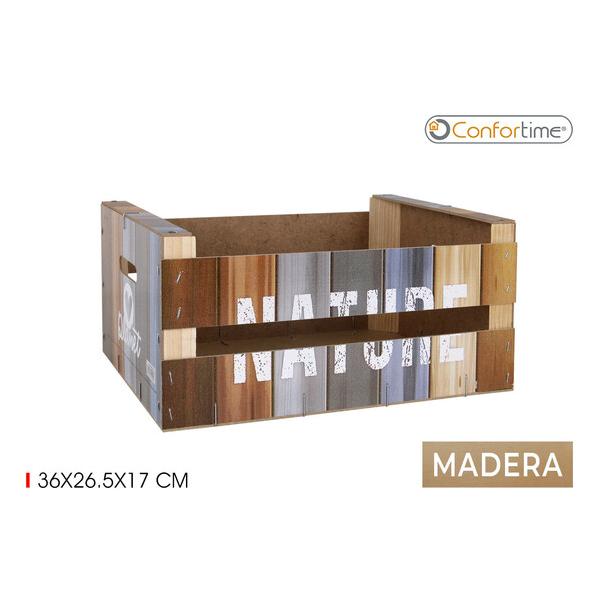 CAJA WOOD BRILLO 36X26.5X17 NATURE CONFORTIME - imagen 3