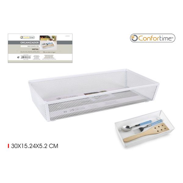 ORGANIZADOR METAL 30X15.24X5.2CM CONFORTIME