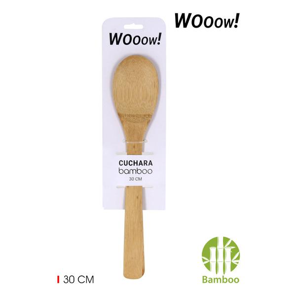 CUCHARA BAMBU 30CM WOOOW