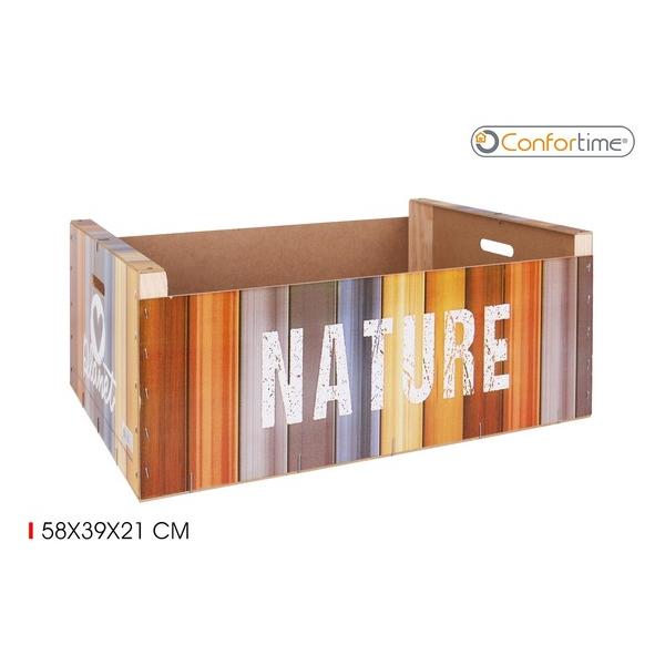 CAJA WOOD BRILLO58X39X21 NATURE CONFORTIME - imagen 3