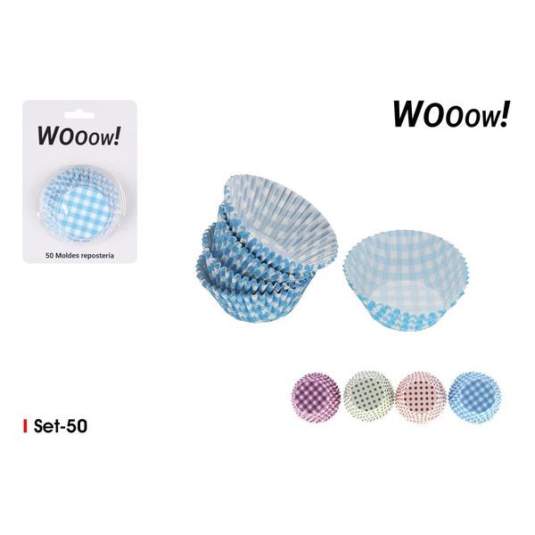 SET 50 MOLDES REPOSTERÍA DESECHABLE WOOOW