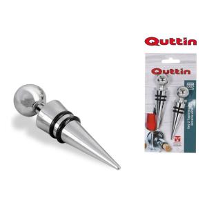 SET 2 TAPONES INOX BOTELLA VINO QUTTIN