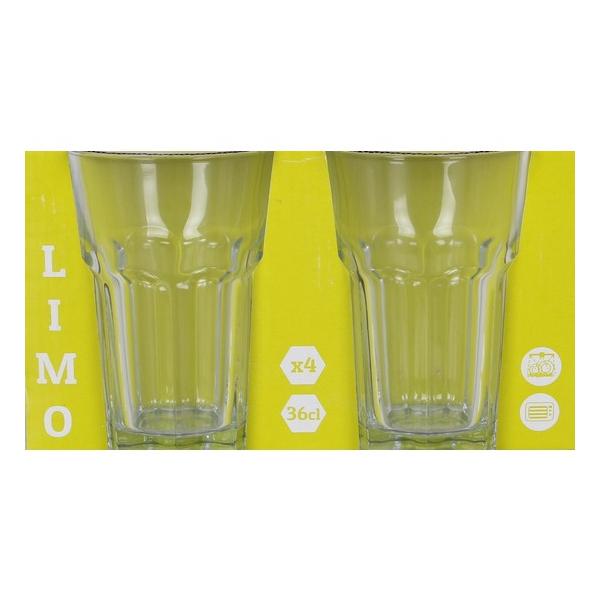 SET 4 VASOS 360CC LIMO - imagen 1