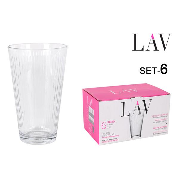 SET 6 VASOS 325CC NORA - imagen 1