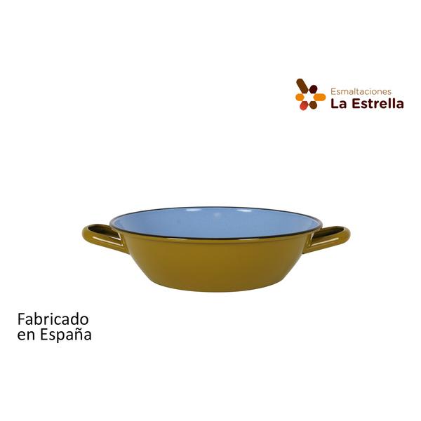 PAELLERA HONDA BORDONADA 28CM VERDE