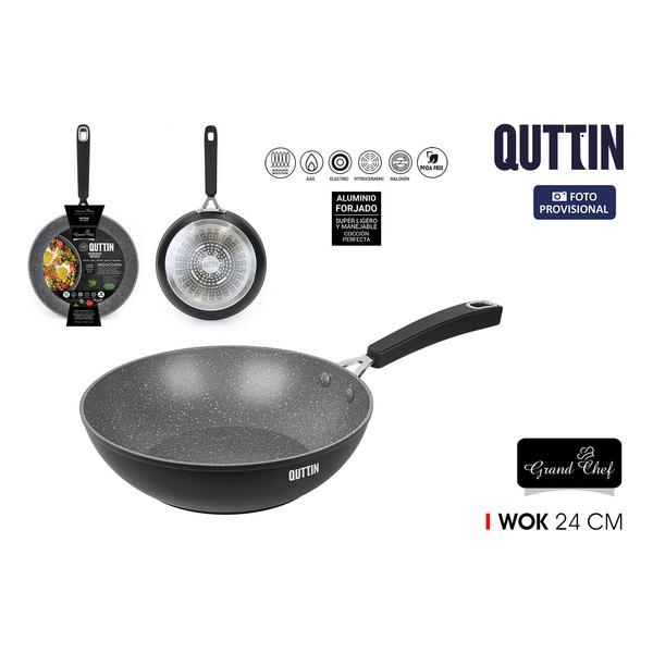 SARTEN WOK 24CM GRANDCHEF QUTTIN