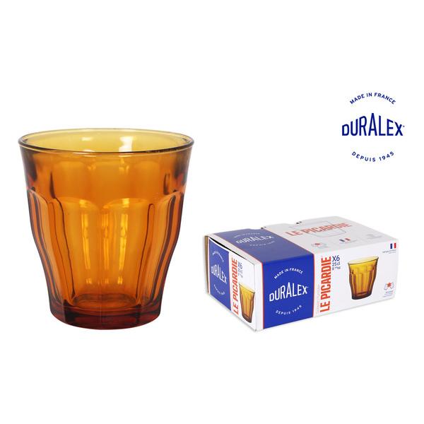 SET 6 VASO 25CL AMBAR PICARDIE