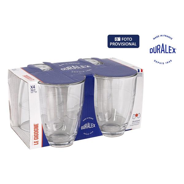 SET 4 VASOS TRANSPARENTE 360CC GIGOGNE