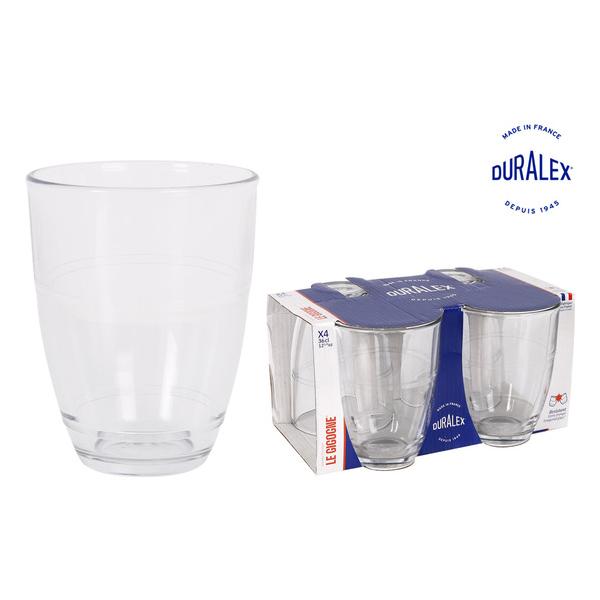 SET 4 VASOS TRANSPARENTE 360CC GIGOGNE - imagen 1