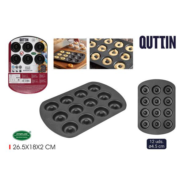 MOLDE HORNO ROSQUILLAS 12UNDS 4.5CM QUTTIN