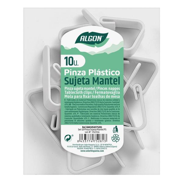 SET-10 PINZA SUJETA MANTEL PS ALGON