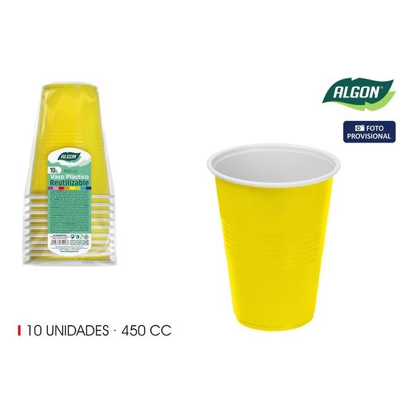 SET-10 VASO BICOLOR LIMON-BL 450 ALGON