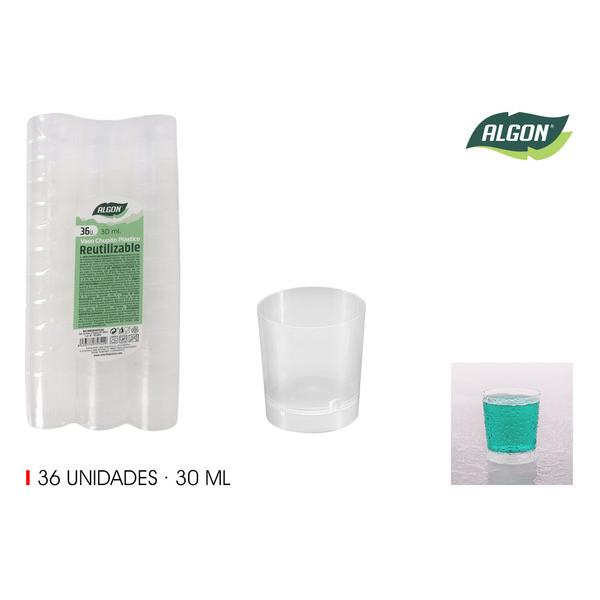 SET-36 VASO CHUPITO PP 30ML ALGON - imagen 1