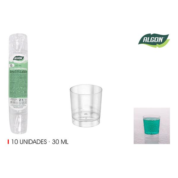 SET-10 VASO CHUPITO PS 30ML ALGON