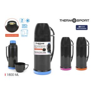 TERMO PLAST. C/TAZA 1.80L O/P/B THERMOSPORT