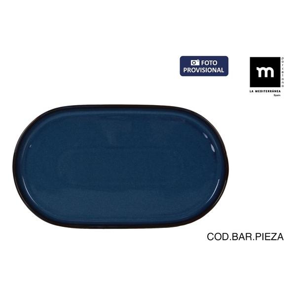 BANDEJA OVAL 36X20.5CM CHESTER BLUE