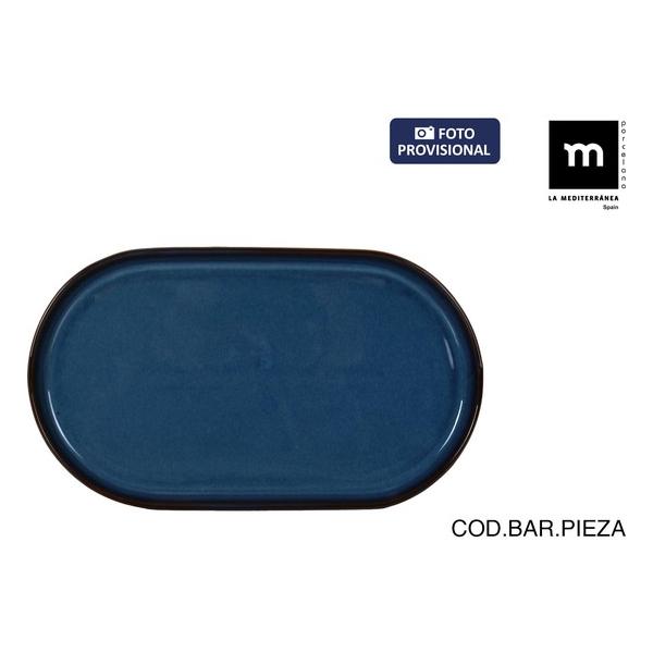 BANDEJA OVAL 30.5X17.5CM CHESTER BLUE