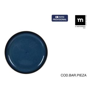 BANDEJA REDONDA 19.6X2.2CM CHESTER BLUE