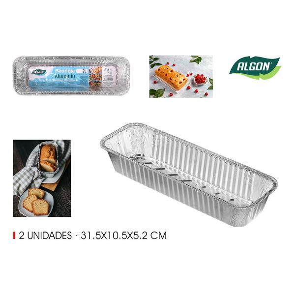 SET-2 BANDEJA P.CAKE 31.5X10.5X5.2C ALGON