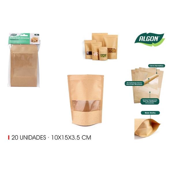 BOLSAS KRAFT ALIMENTOS REUTIL.20UND ALGON - imagen 3