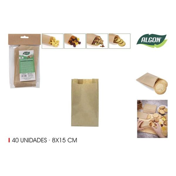 BOLSAS KRAFT ALIMENTOS REUTIL.40UND ALGON - imagen 3